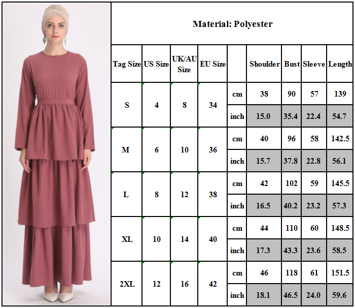 Frauen Muslimische Maxikleid Cocktail Abendparty Kaftan Islamische Abaya Kleider