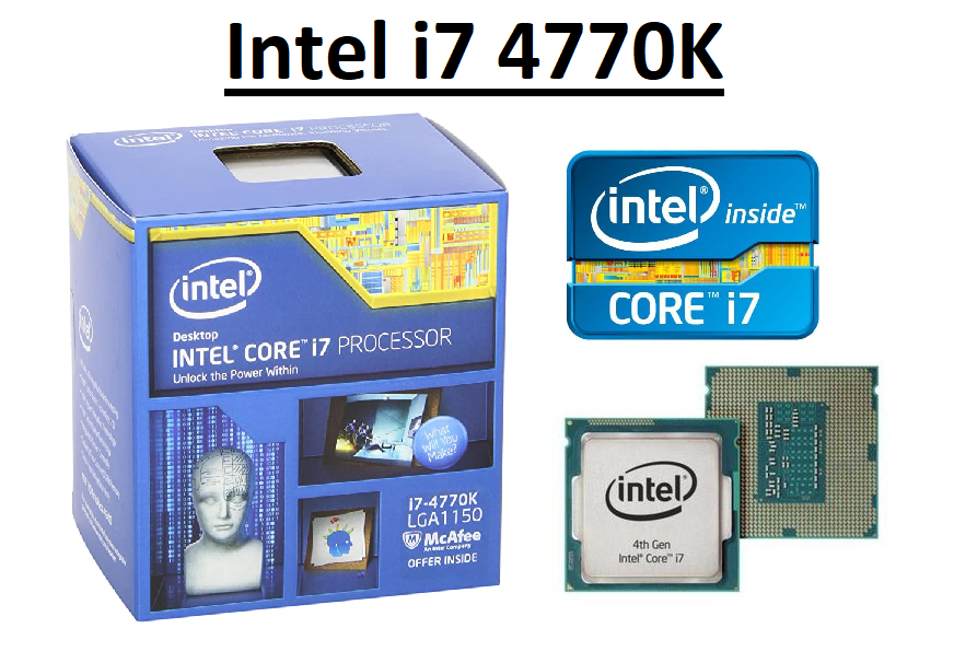 1円～ Intel Core i7-4770K 3.50Ghz SR147 LGA1150 中古動作品(C106)
