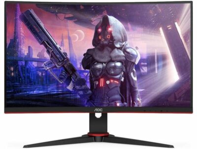 AOC C24G2AE/BK 24" Curved Full HD VA Monitor, 165Hz, 1ms, DisplayPort, HDMI, VGA