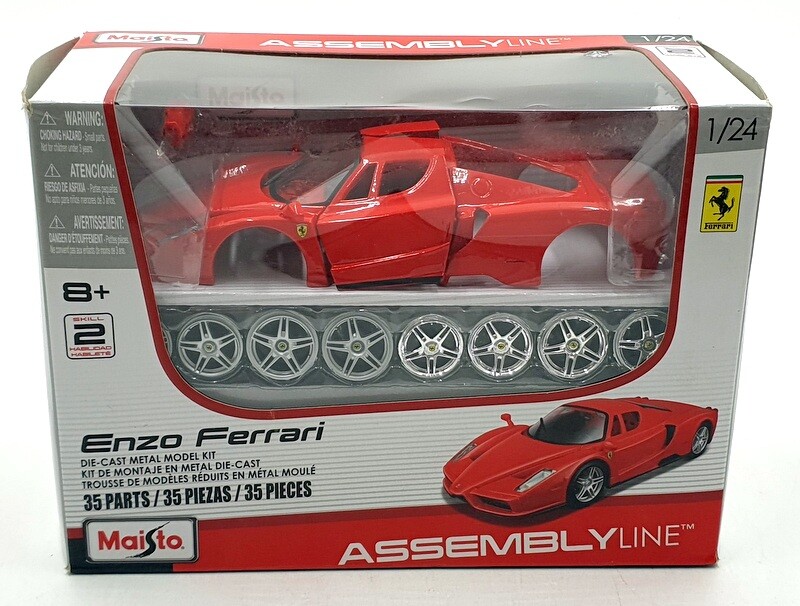Maisto 1/24 Scale Diecast Kit 39964 - Ferrari Enzo - Red | eBay