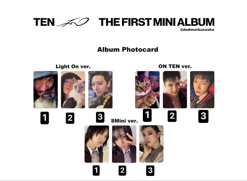 TEN - TEN / 1ST MINI ALBUM (Light On Ver.)(ON TEN Ver.)