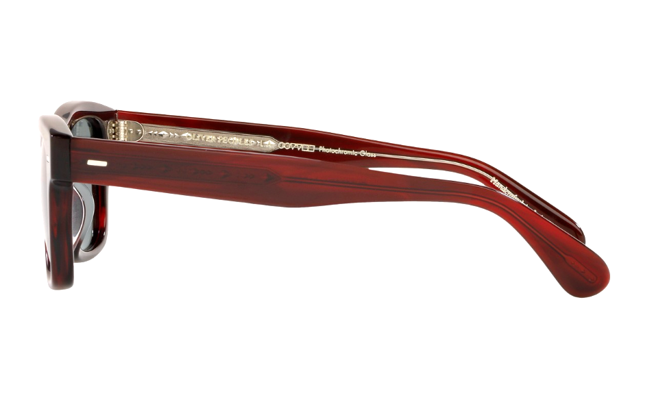 Pre-owned Oliver Peoples Men's 49mm Burgundy Bark Polarized Sunglasses Ov5393su 1675r8 49 In Blue