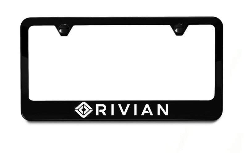 Rivian License Plate Frame | EV Electric American USA Black