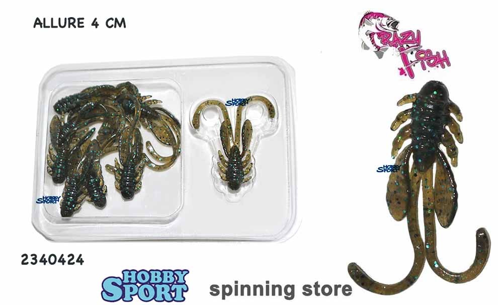 ALLURE mm 40 col 42  AROMA SQUID LIGHT ROCK FISHING 8 PZ CRAZY FISH 2340424