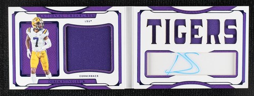 2022 Panini National Treasures Collegiate Derek Stingley Jr. #SB-DST