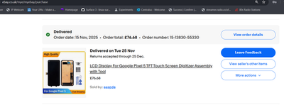 Foto dell'oggetto di un acquirente verificato