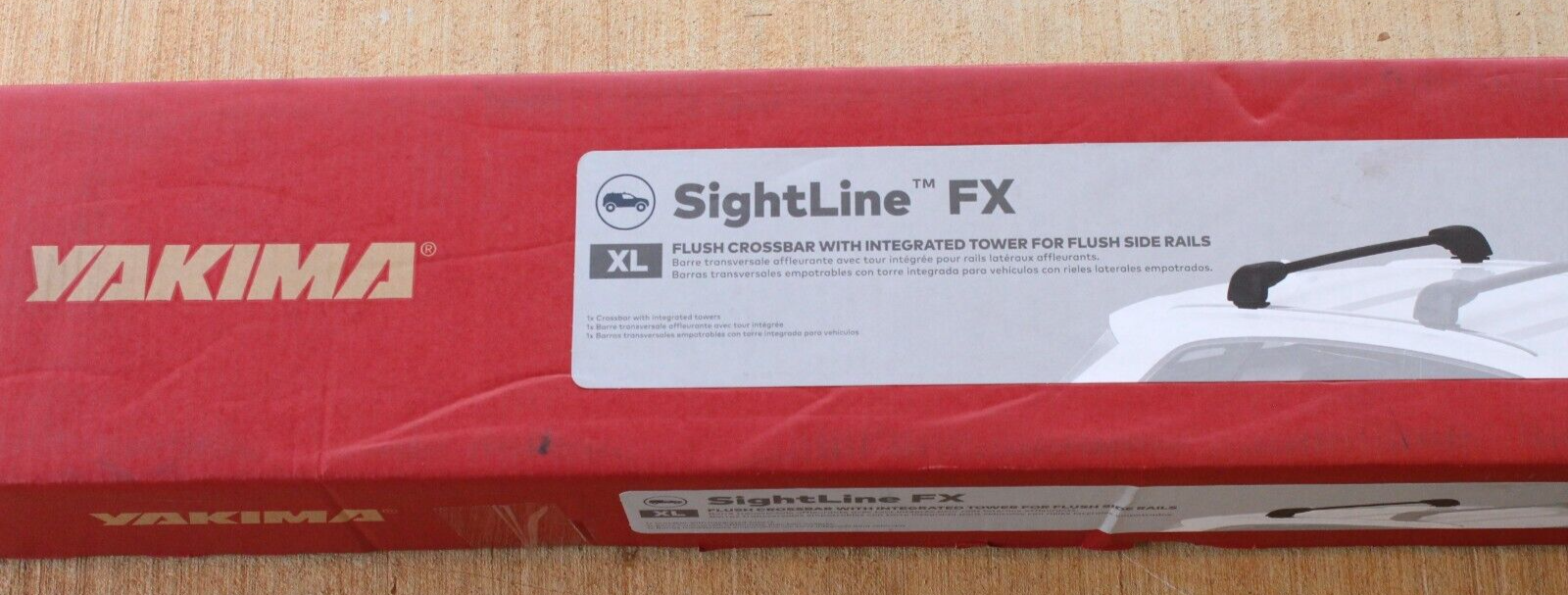 NEW Yakima Sightline FX Flush Crossbar Flush Side Rail Integrated Tower XL 
