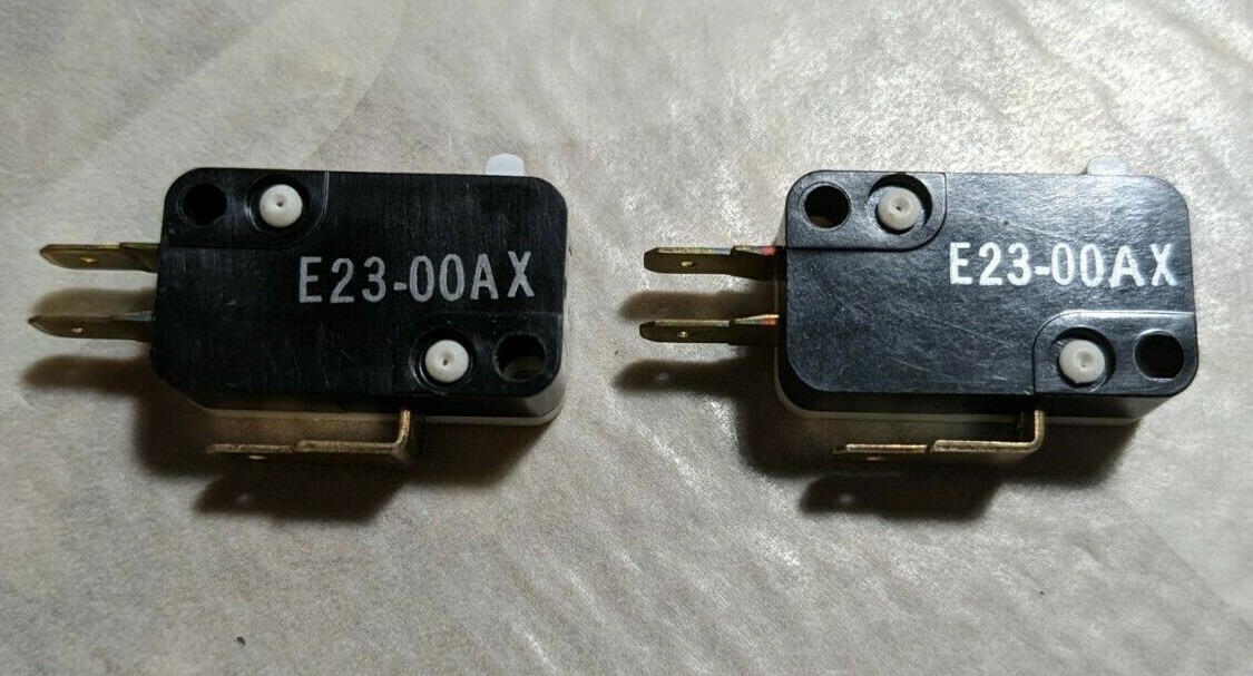 Two NOS Cherry E23-00AX Micro Switch - NSN 5930-01-010-1155