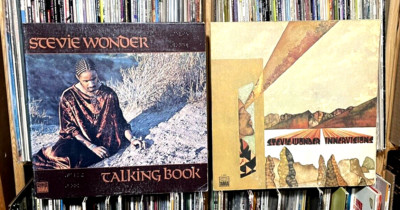 STEVIE WONDER ''Talking Book + Innervision'' Tamla 2LP (braille gatefold/EX/VPI)