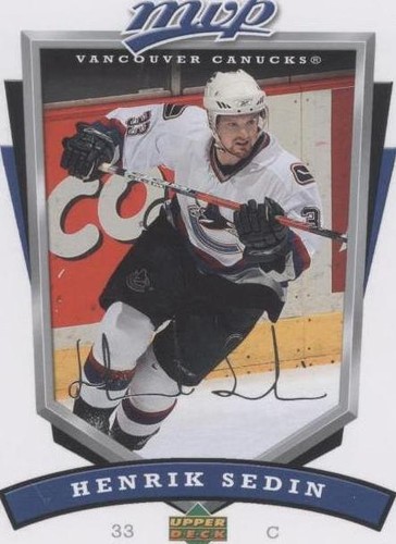 2006-07 Upper Deck MVP - Henrik Sedin #287