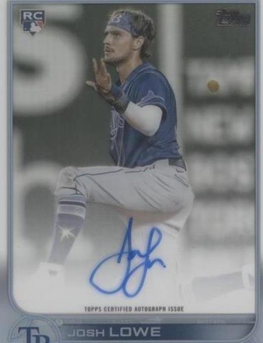 2022 Topps Clearly Authentic Autographs - Josh Lowe #CAA-JL