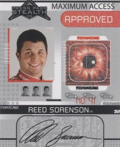 2008 Press Pass Stealth - Reed Sorenson #MA 23