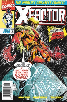 X-Factor #136 (Newsstand) FN; Marvel | Sabretooth Howard Mackie - we combine shi