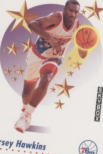 HERSEY HAWKINS 1993-94 STADIU CLUB FIRST DAY ISSUE CARD #259