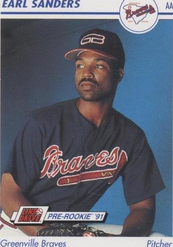 1991 Line Drive Pre-Rookie - Earl Sanders #218