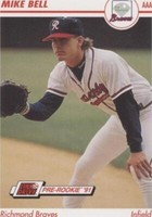 1991 Line Drive Pre-Rookie - Mike Bell #427