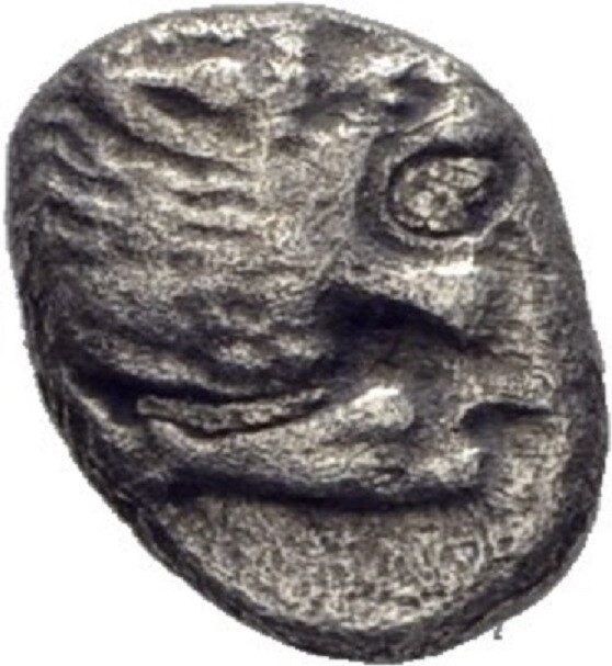 Ionien Milet Obol Silber Original 10 Mm/ 0,9 G MÃ¼Nze  #Atl38