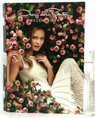 (4 LOT )Oscar de la Renta ''BELLA ROSA'' Spray Vial Sample 0.06 oz/2.0 ml  EDP 