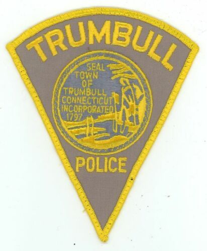 CONNECTICUT CT TRUMBULL POLICE NICE PATCH SHERIFF