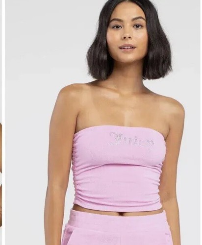 New Juicy Couture bling tube top violet dusk Size L | eBay