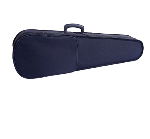 Glarry 1/2 Acoustic Violin Case Bow Rosin Strings Tuner Shoulder Rest Coffee