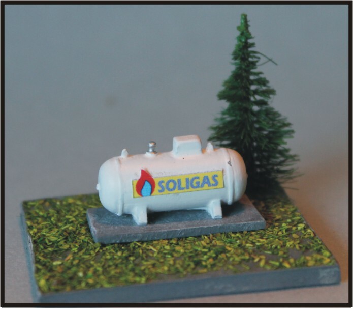 NINIVE 143H Bombolone del gas modello per plastico diorama ferroviario H0 1:87