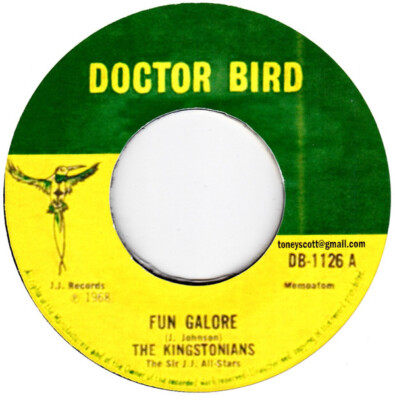 The Kingstonians, JJ All Stars - Fun Galore (7", RE, Unofficial) (Near Mint (NM