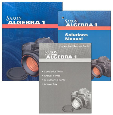 Saxon Math Algebra 1 Homeschool Kit With Solutions Manual 4th Edition NEW!
