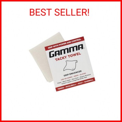 Gamma Tacky Towel Grip Traction Enhancer - Ideal for Tennis, Golf, Baseball, Foo