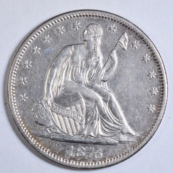 1876-S SEATED LIBERTY HALF DOLLAR ~ SHARP STRIKE HIGH GRADE
