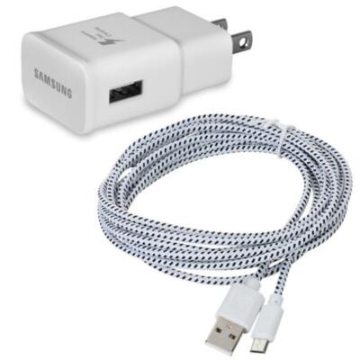 FAST HOME CHARGER 6FT USB CABLE QUICK POWER ADAPTER TRAVEL for PHONES & TABLETS