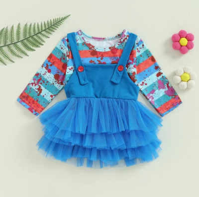 NEW Toddler Girls Childs Play Chucky Halloween Costume