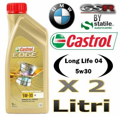 2 Litri OLIO MOTORE CASTROL 5W30 M - Long Life 04 BMW EDGE TAGLIANDO