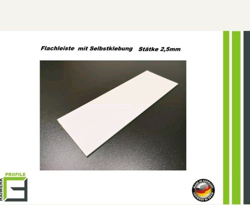 2,85€ / m, Abdeckleiste selbstklebend 20-40mm Flachleiste Fensterleisten PVC 