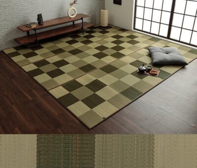 IKEHIKO Tatami mat Japanese rush grass Area Rug Antibacterial effect