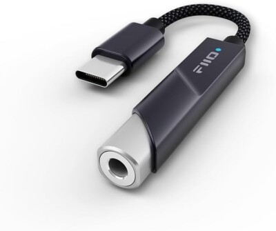 FiiO KA11 USB C to 3.5mm Audio Adapter 32bit/384KHz ( Black, Type-C )