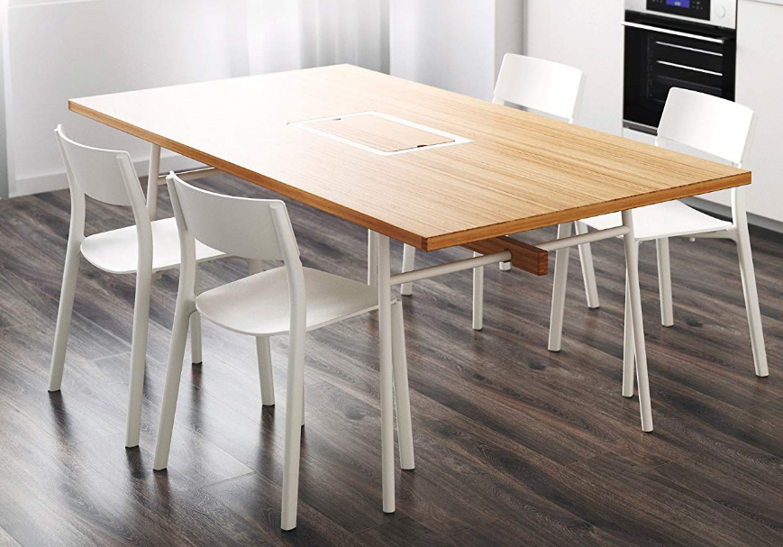 NEU IKEA ANVÄNDBAR Bambus Tisch Esstisch 180 x 98 x 74 Esszimmer Büro