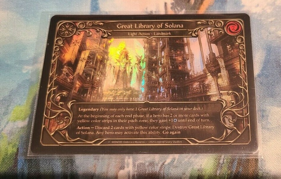 FAB プレイマット（Great Library of Solana） FAB RAINBOW FOIL Great Library of Solana – Monarch