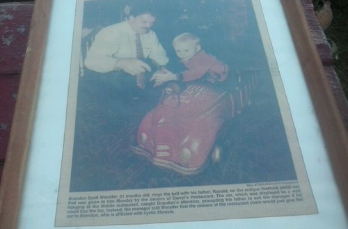 read the story 37 39 garton pedal fire truck all orig don't miss owning this