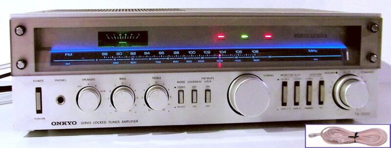 🔥【PRO SERVICED】Onkyo TX-2000 54W Stereo Receiver!Phono In~LED UPGRADE💥GUARANTY
