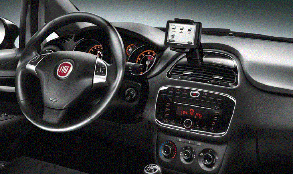 TOM TOM 2 LIVE BLUE ME Navigationssystem original Fiat 500 Zubehör mit Halterung