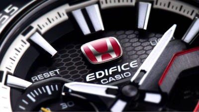 Pre-owned Casio Watch Ecb-2200htr-1ajr Edifice Honda Type R Edition Solar