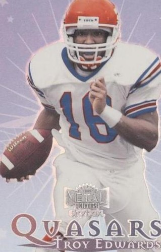 1999 Skybox Metal Universe Troy Edwards #12 Q