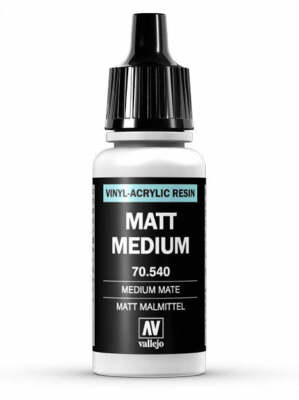 Vallejo 70.540 Acrylic Resin Matte Medium 17ml Bottle