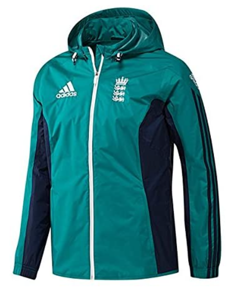 Adidas 2016 England Cricket Replica All Weather Rain Jacket