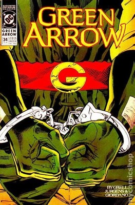 Green Arrow #34 FN+ 6.5 1990 Stock Image