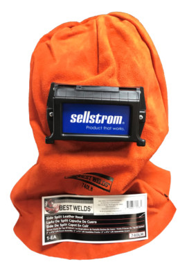 Best Leather Welding Helmet Hood Sellstrom with Flip Front Adaptor