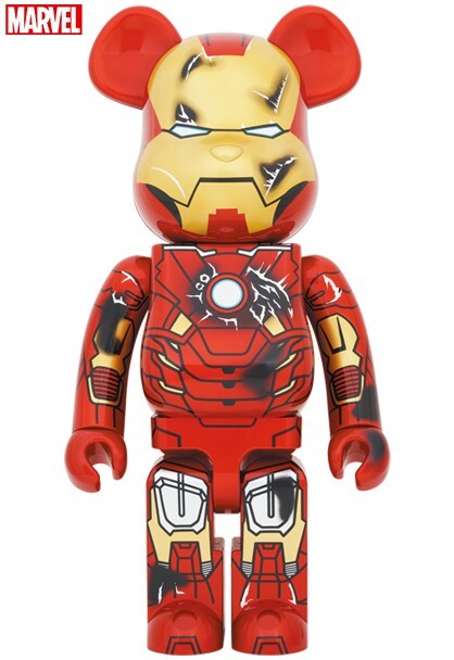 MEDICOM TOY BE@RBRICK IRON MAN MARK VII DAMAGE Ver. 1000