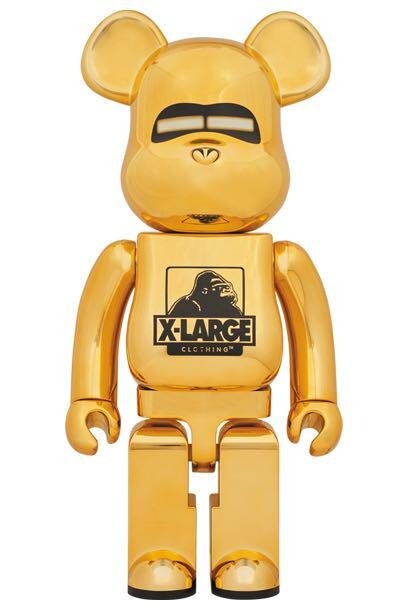 BE@RBRICK 1000% XLARGE × HAJIME SORAYAMA Gold MEDICOM TOY