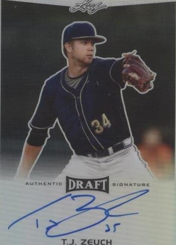 2016 Leaf Metal Draft - T.J. Zeuch #BA-TJZ